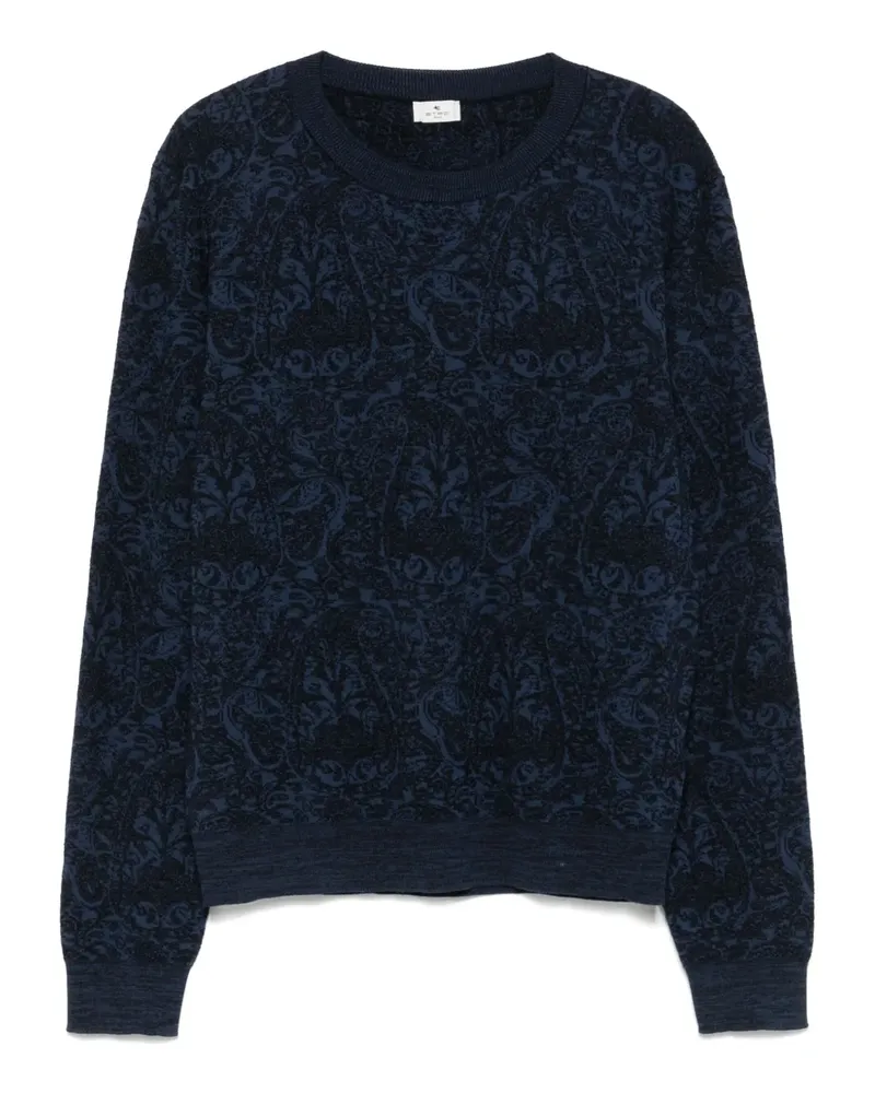 Etro Pullover mit Paisley-Motiv - Blau Blau