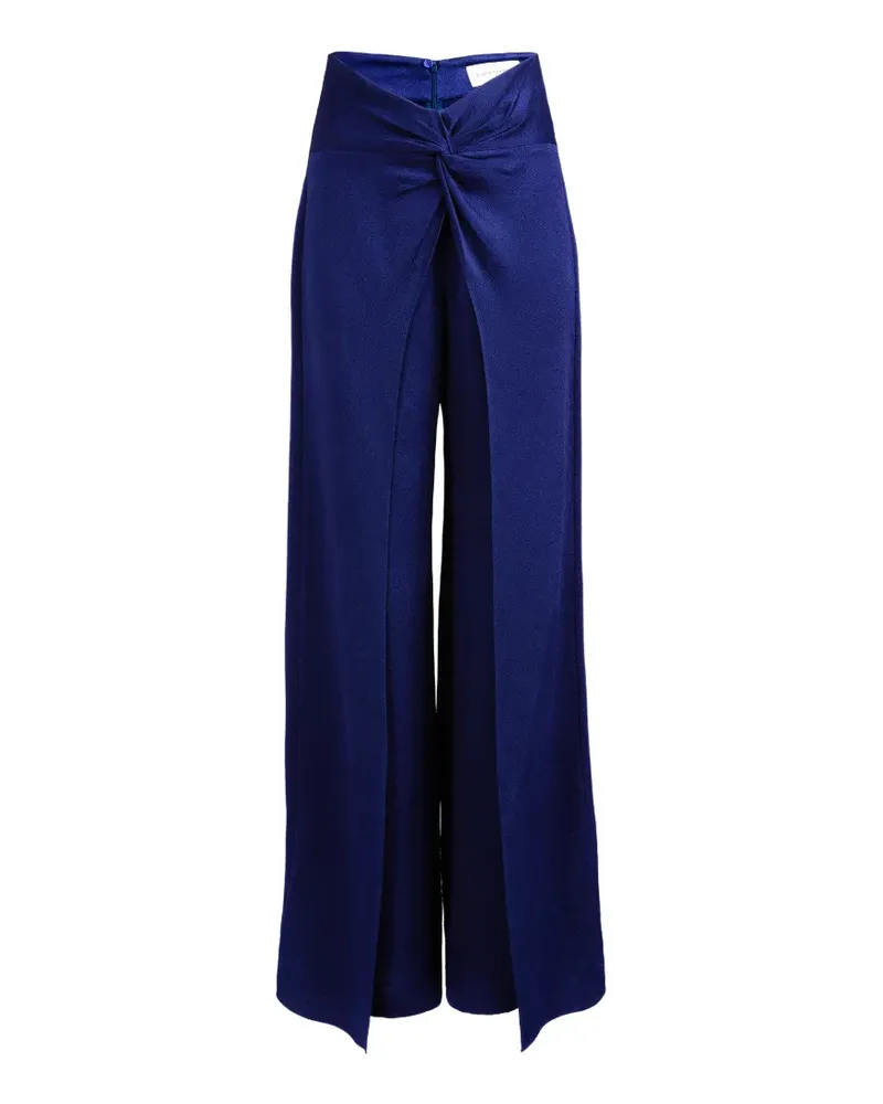 Silvia Tcherassi Canturipe twist-detail trousers - Blau Blau