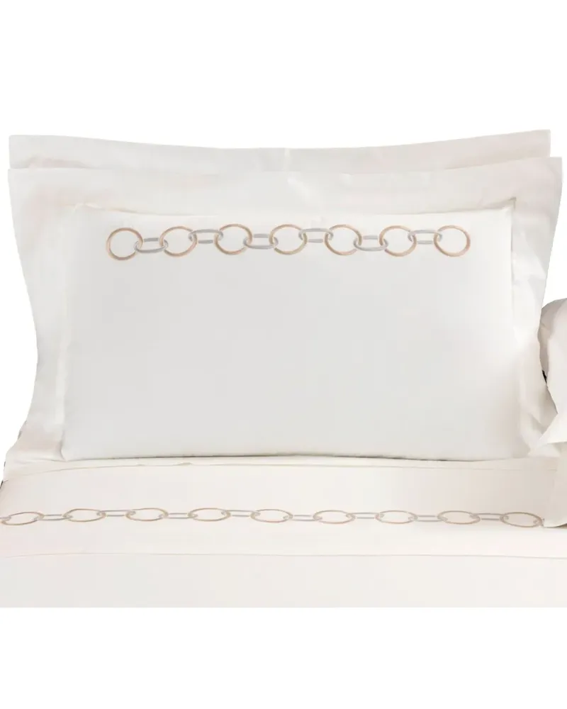 Frette links embroidery duvet set - Weiß Weiß
