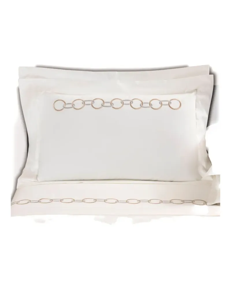 Frette links embroidery duvet set - Weiß Weiß