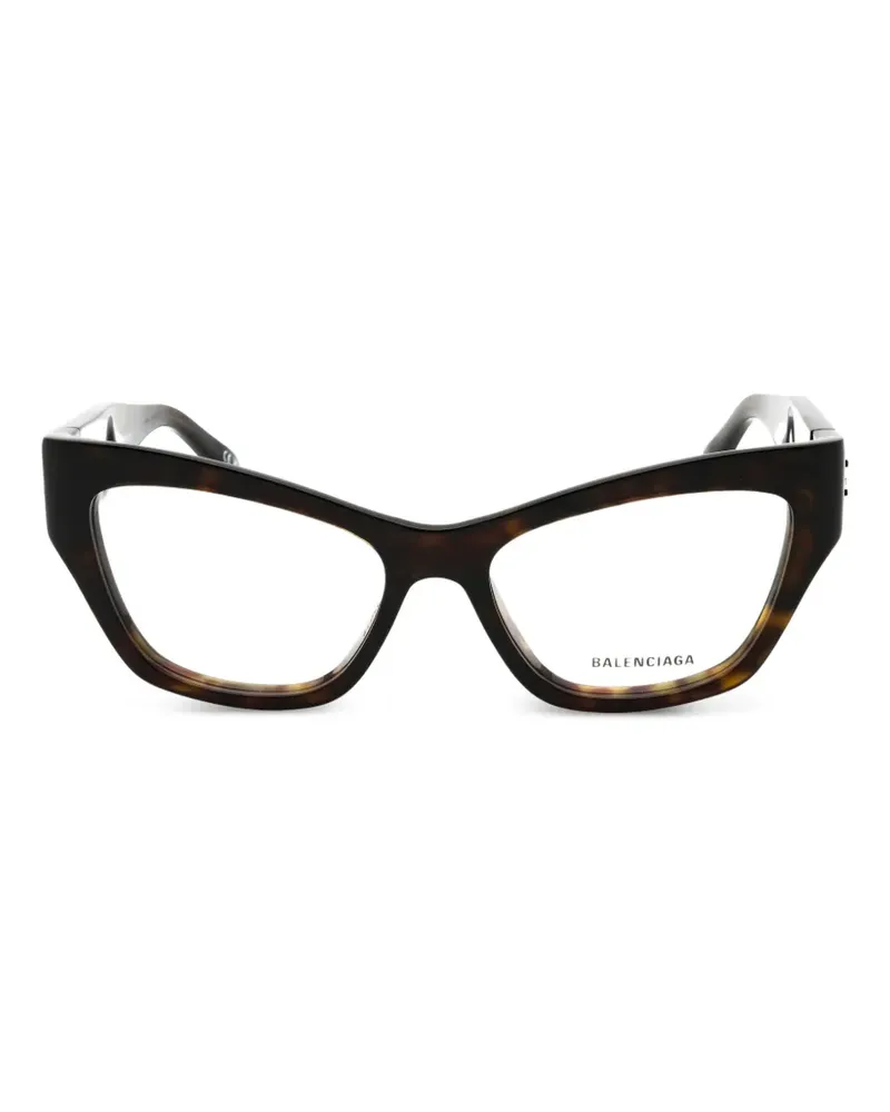 Balenciaga Cat-Eye-Brille mit BB - Braun Braun