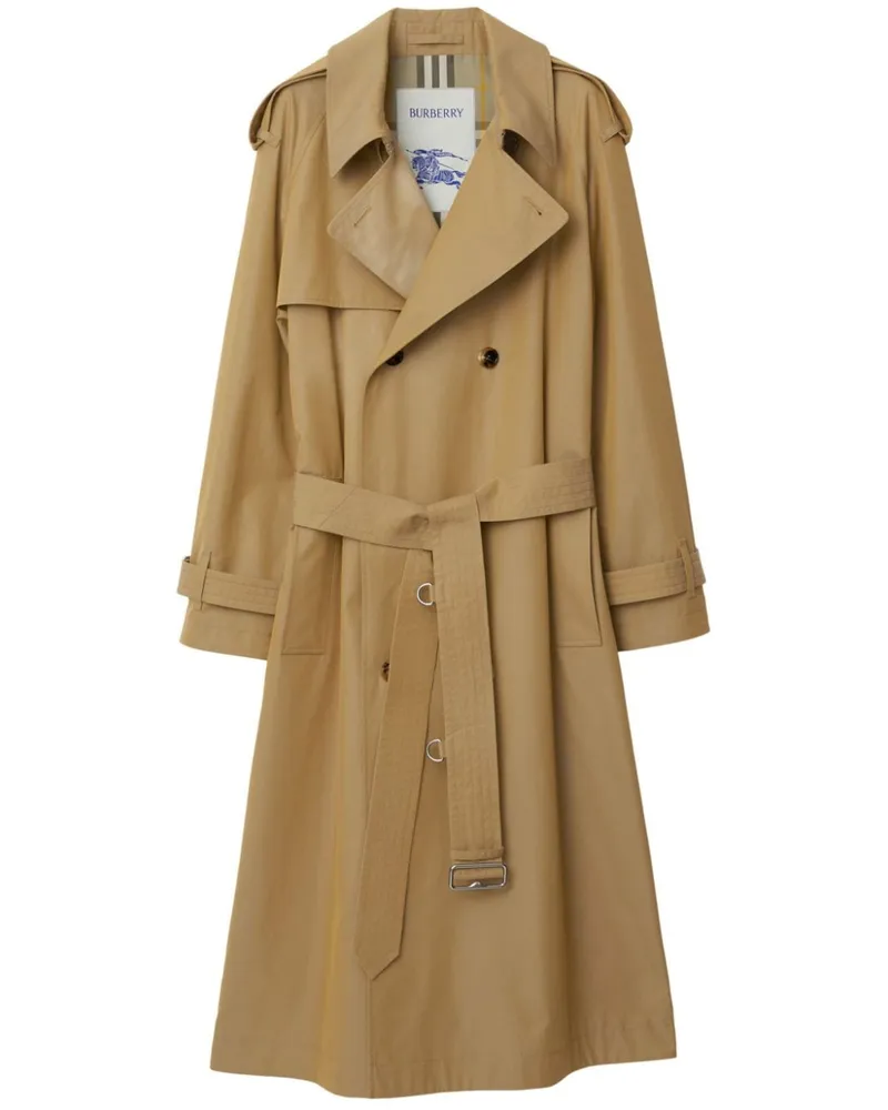 Burberry Heritage Kensington Trenchcoat mit Gürtel - Nude Nude