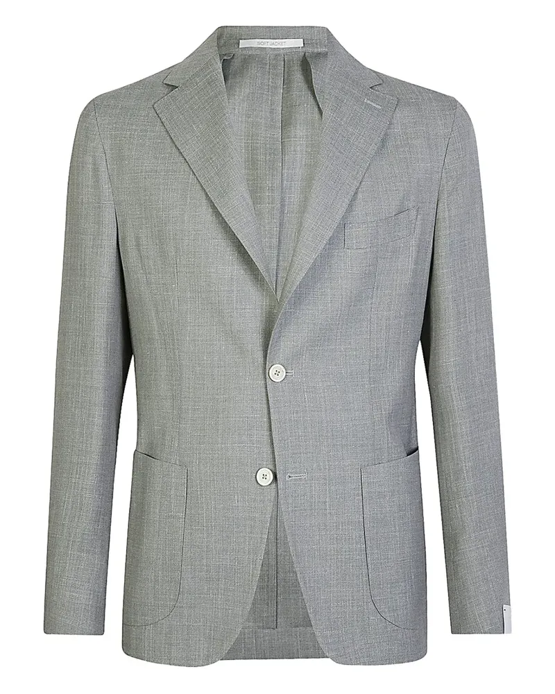 Eleventy single-breasted patch-pocket blazer - Grau Grau
