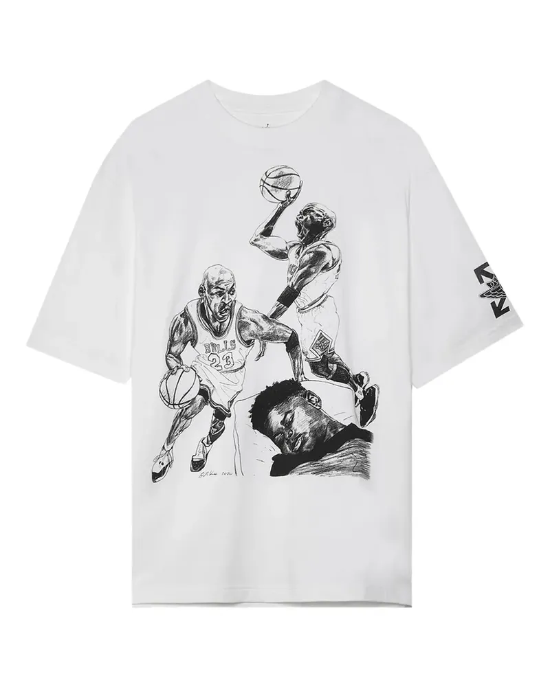 Jordan x Off-White printed T-shirt - Weiß Weiß