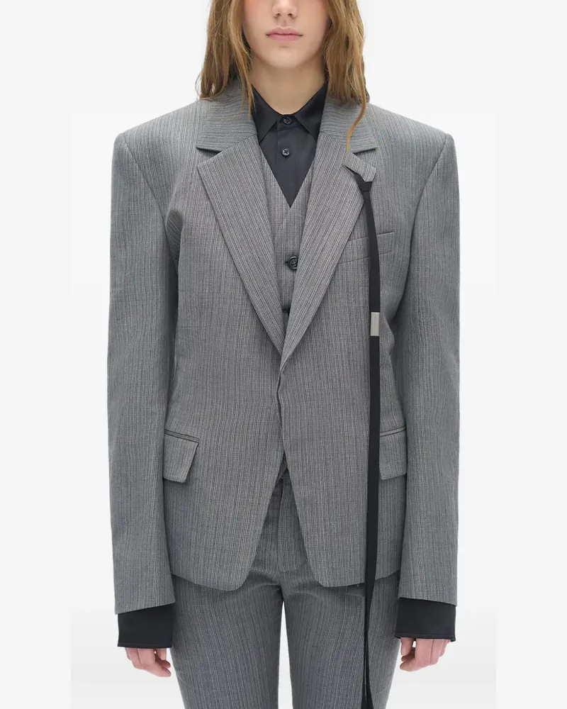 Ann Demeulemeester Jomar pinstripe blazer - Grau Grau