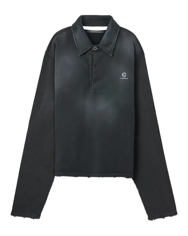 Camper Sweatshirt mit ausgefranstem Kragen - Grau Grau