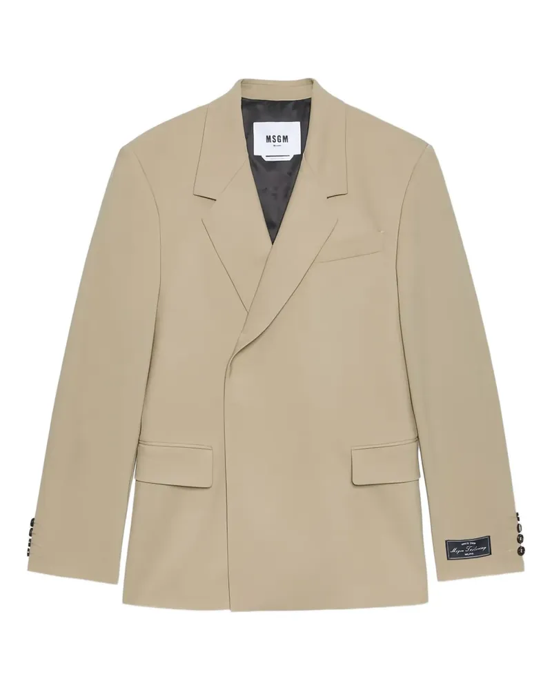 MSGM buttoned single-breasted jacket - Braun Braun