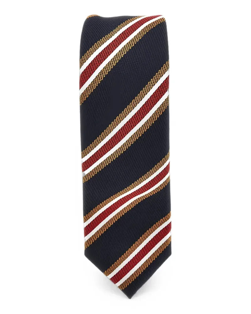 Emporio Armani diagonal-stripe silk tie - Blau Blau
