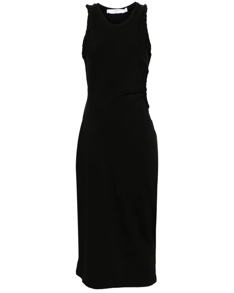 IRO Amel Jersey-Midikleid - Schwarz Schwarz