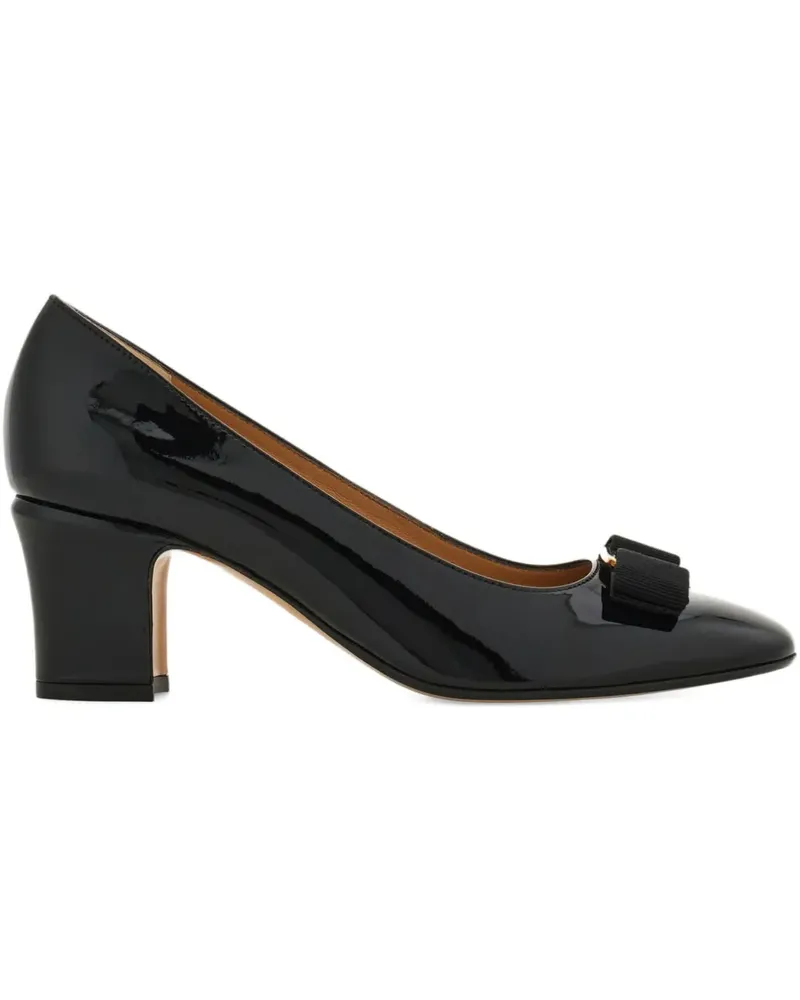 Ferragamo Pumps mit Vara-Schleife 50mm - Schwarz Schwarz