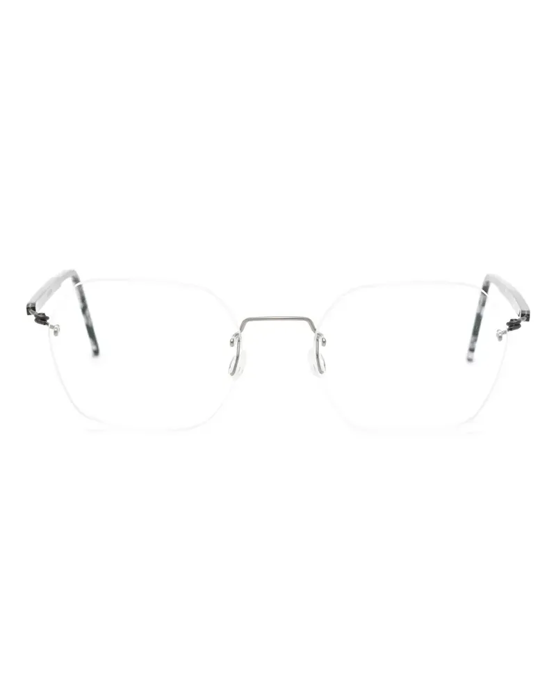 Lindberg Spirit Brille mit geometrischem Gestell - Grau Grau