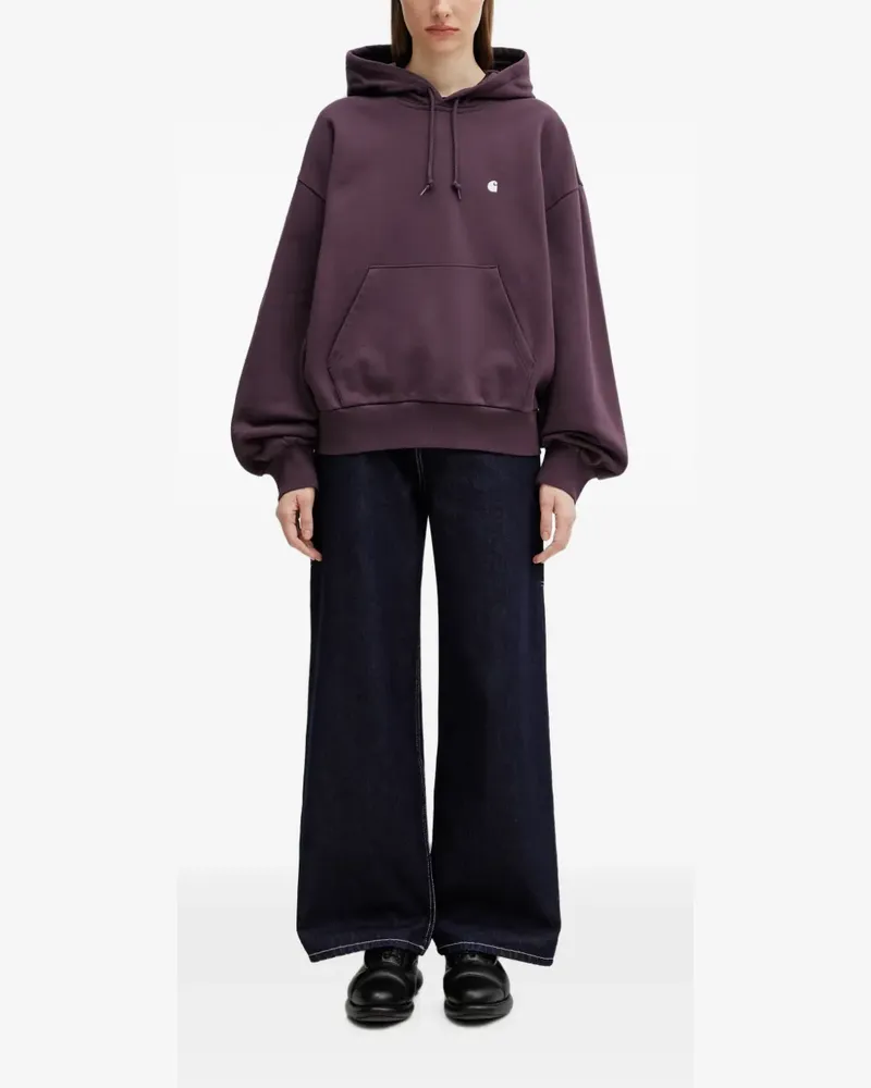 Carhartt WIP Casey logo-embroidered hoodie - Violett Violett