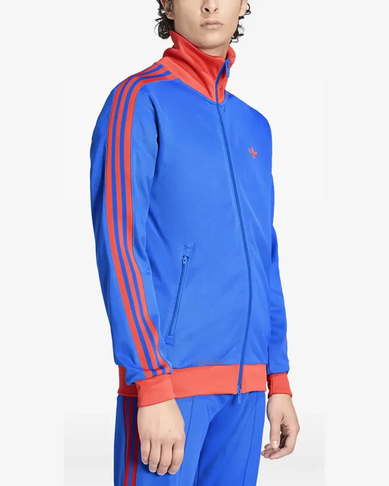 adidas Gestreiftes Sweatshirt mit Logo - Blau Blau