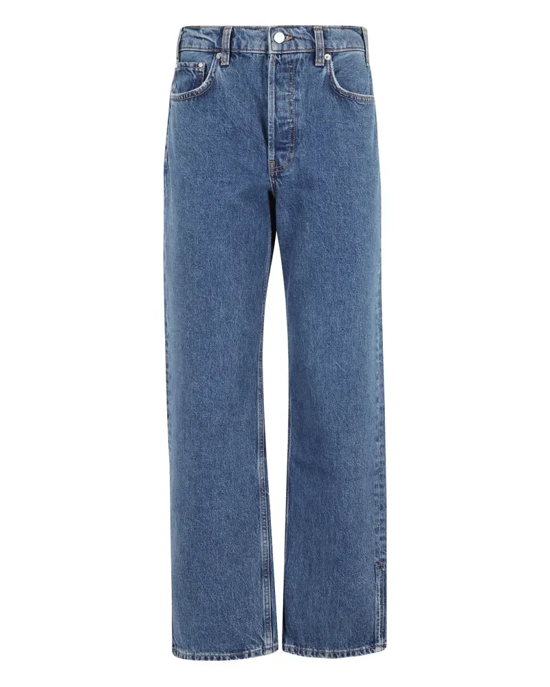 Anine Bing Ausgeblichene Roy Jeans - Blau Blau