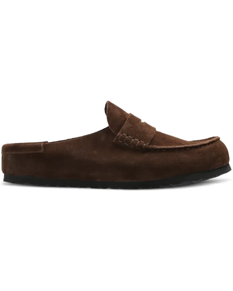 Birkenstock Naples Wrapped Mules aus Wildleder - Braun Braun