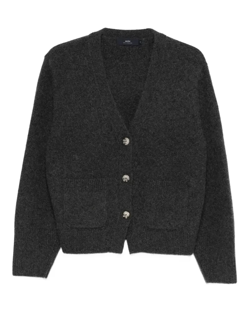 arch4 Janelle Cardigan mit V-Ausschnitt - Grau Grau