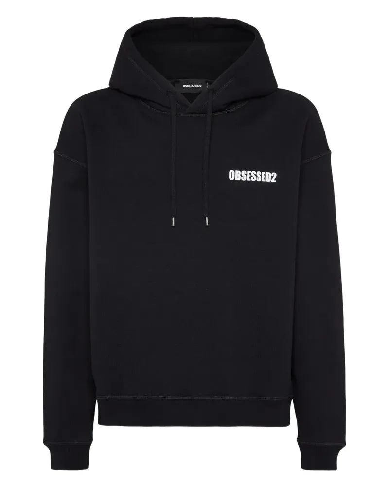 Dsquared2 Klassischer Hoodie - Schwarz Schwarz
