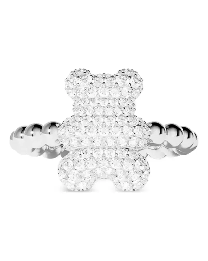 APM Monaco Snow Teddy-Ring mit Kristallen - Weiß Weiß