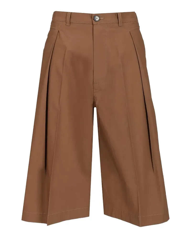 BARENA Amado Vion pleated bermuda shorts - Braun Braun