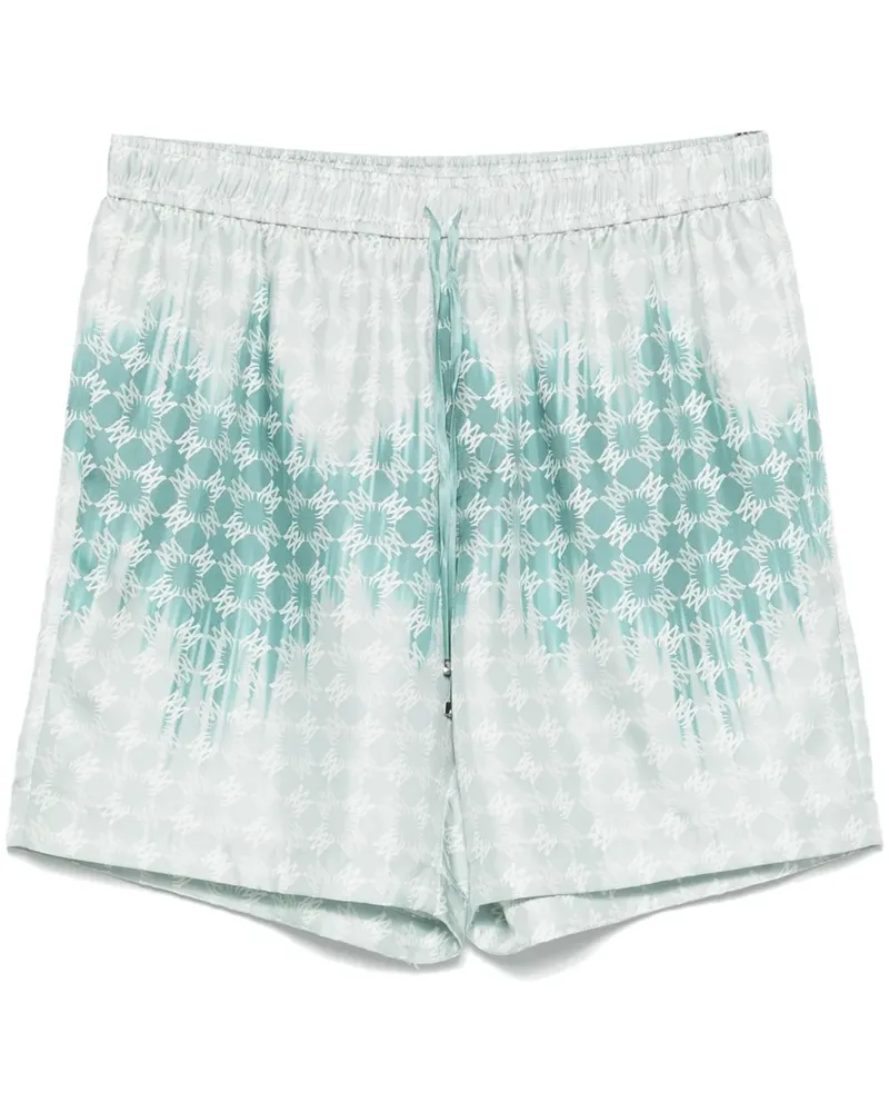Amiri Shorts mit Bleach-Effekt - Blau Blau