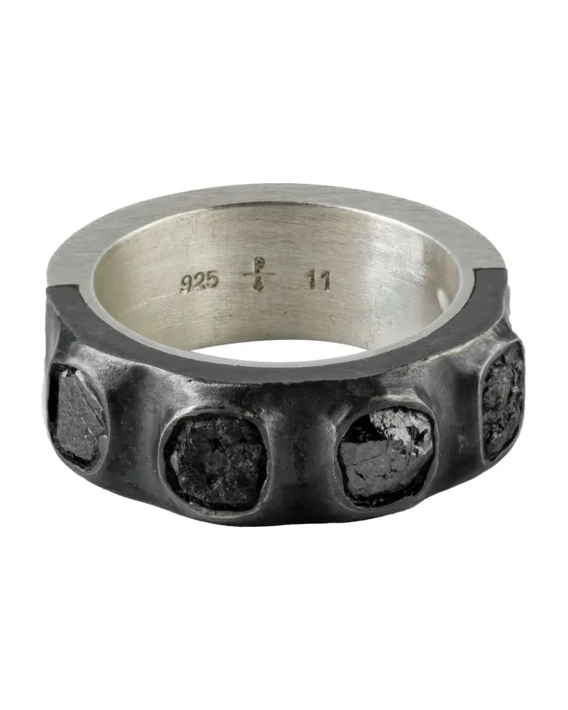 Parts Of Four Sistema Ring aus Sterlingsilber mit Diamant Silber
