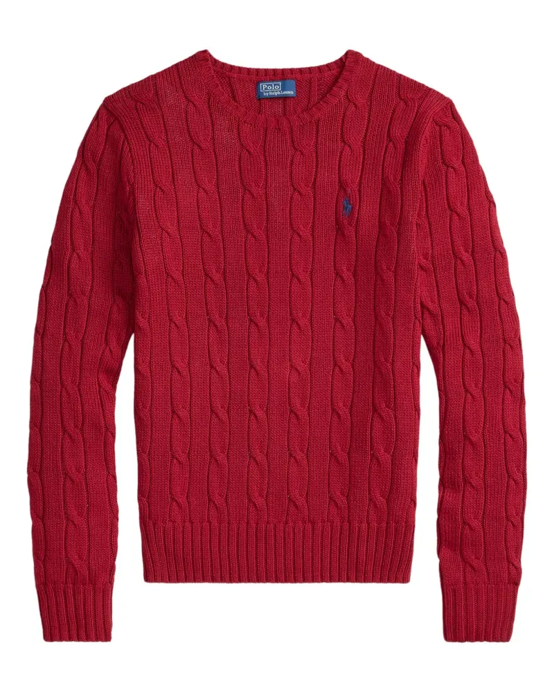 Ralph Lauren Pullover mit Zopfmuster - Rot Rot