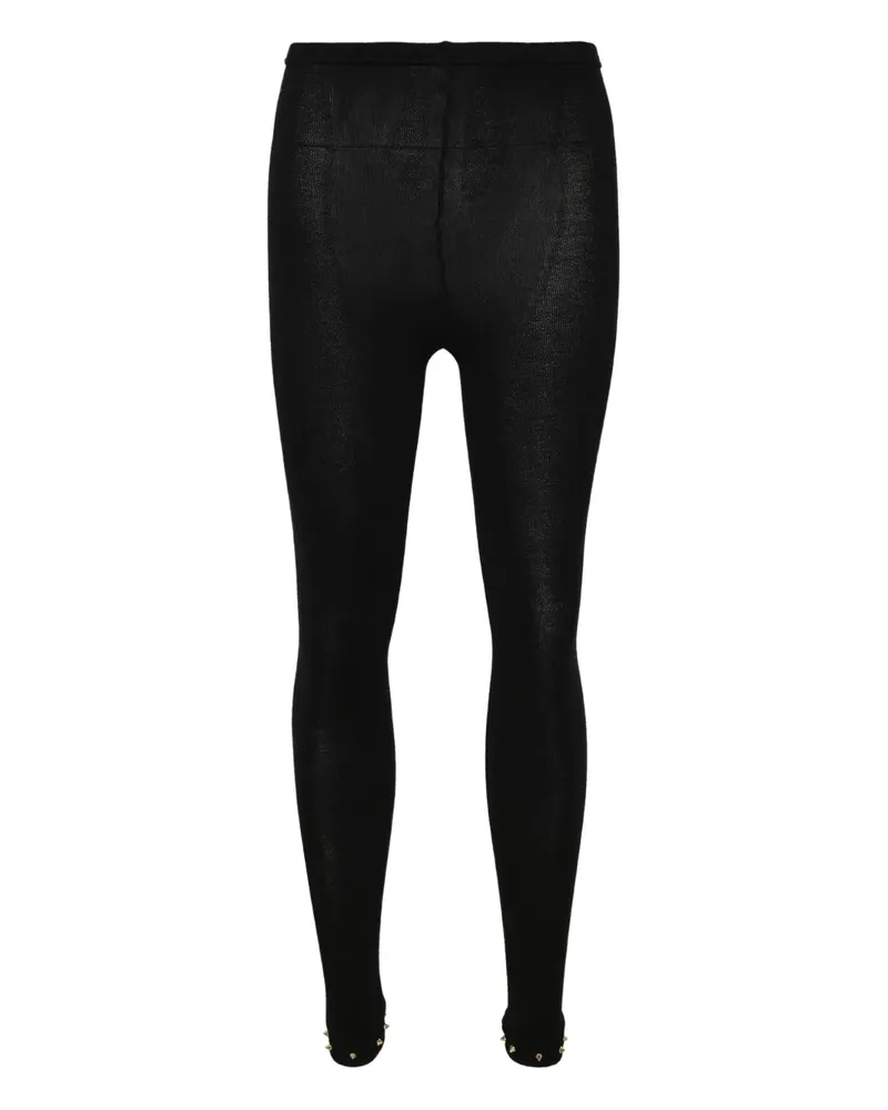 Noir Kei Ninomiya elasticated-waist leggings - Schwarz Schwarz