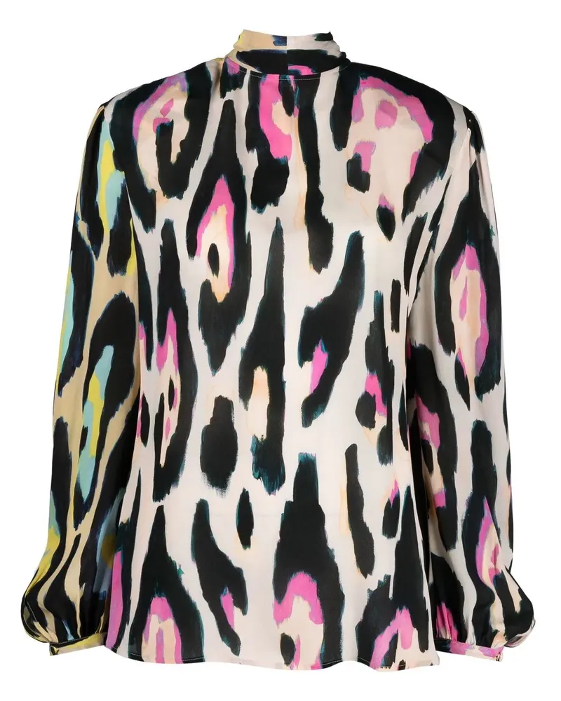 Roberto Cavalli Hemd mit Print - Nude Nude
