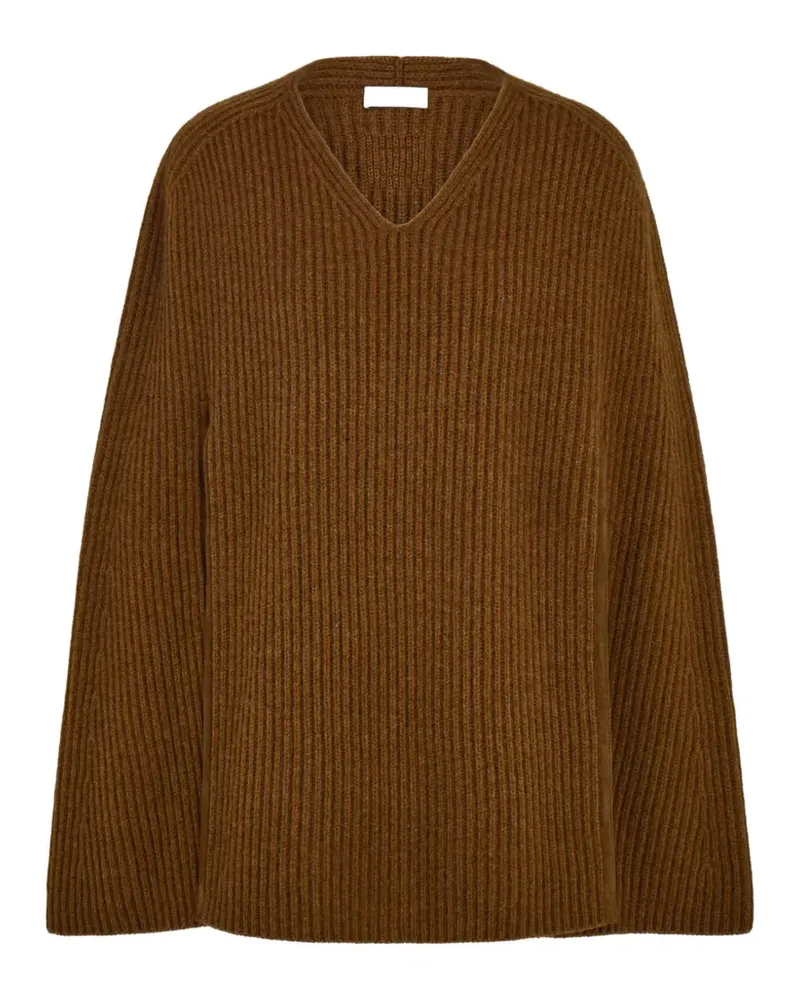 Ferragamo Cape aus Kaschmirgemisch - Braun Braun