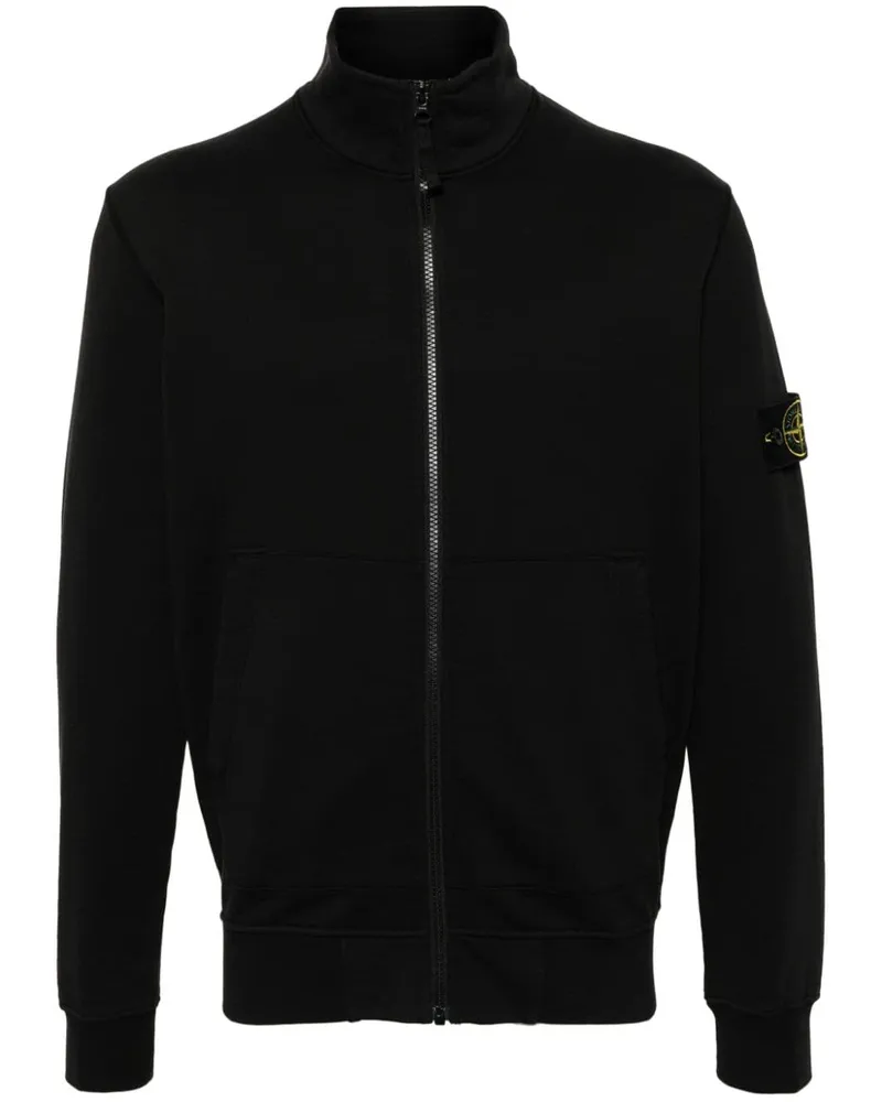 Stone Island Cardigan aus Baumwolljersey - Schwarz Schwarz