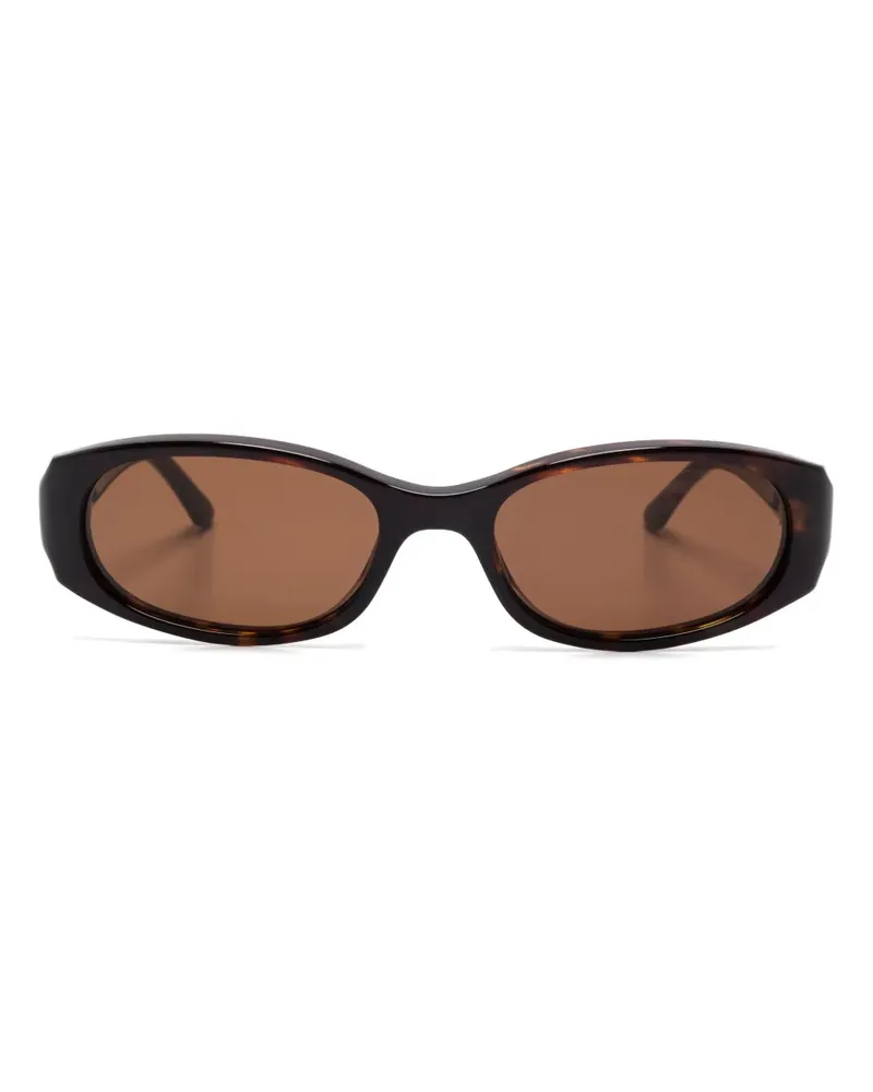 CHIMI Sonnenbrille mit ovalem Gestell - Braun Braun