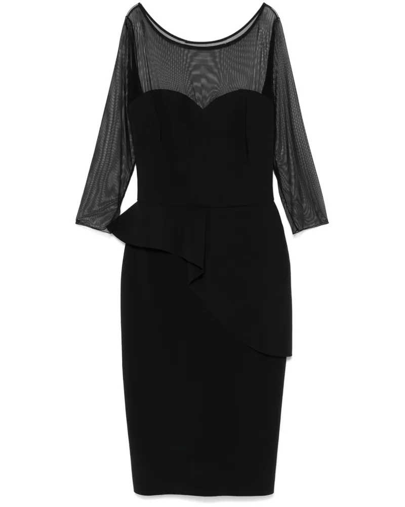 Chiara Boni Skip Illusion Midikleid - Schwarz Schwarz