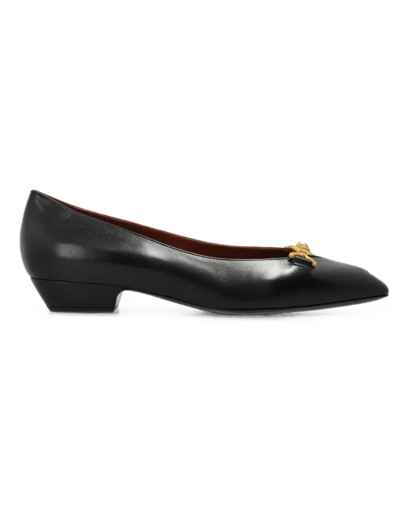 Versace pointed-toe ballet flats - Schwarz Schwarz