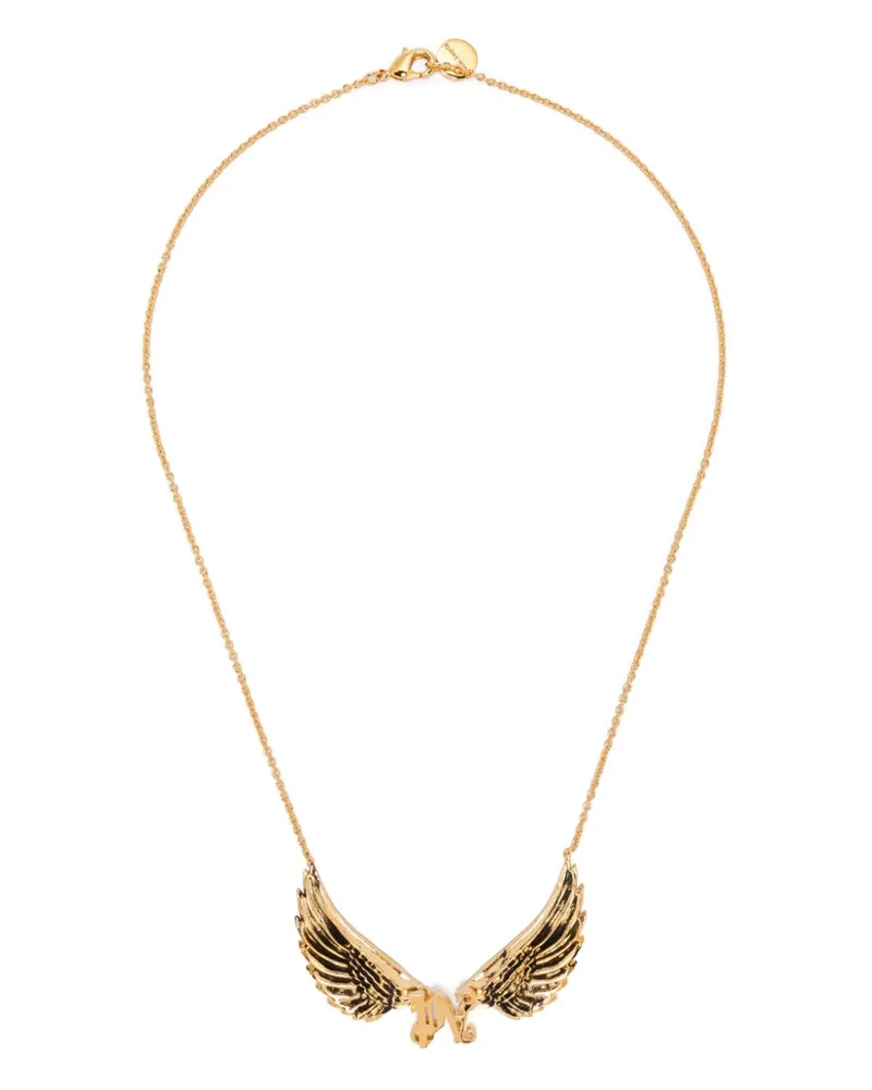 Palm Angels Halskette mit Flügel-Monogramm - Gold Gold
