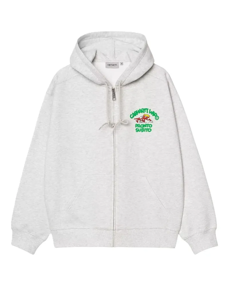Carhartt WIP Hoodie mit Pronto Subito-Print - Grau Grau