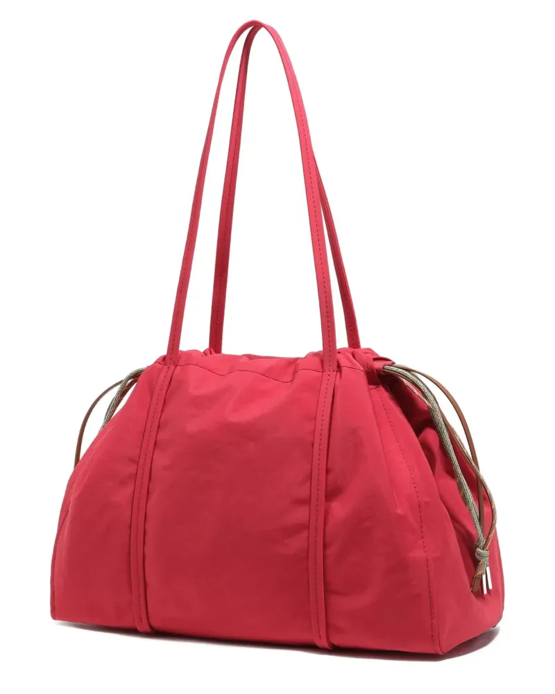BIMBA Y LOLA logo-patch drawstring tote bag - Rot Rot