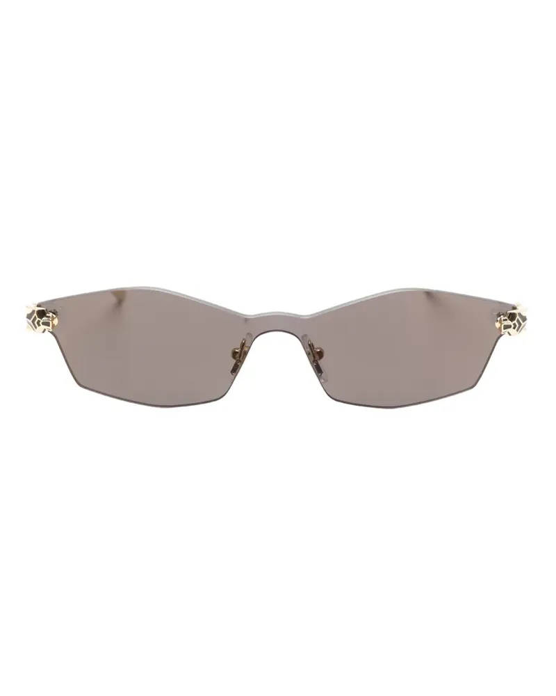 Cartier geometric-frame sunglasses - Grau Grau
