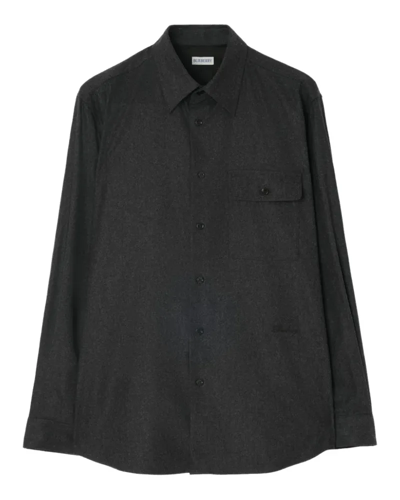 Burberry wool cashmere overshirt - Grau Grau