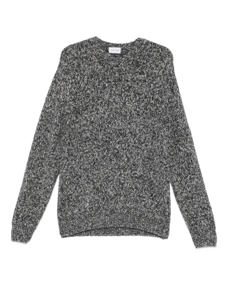 Scaglione Melierter Pullover mit Rundhalsausschnitt - Grau Grau