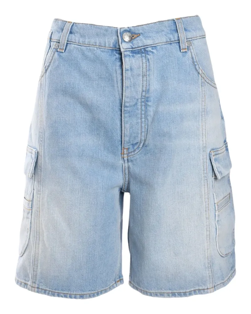 OFF-WHITE Jeans-Shorts mit aufgesetzten Taschen - Blau Blau