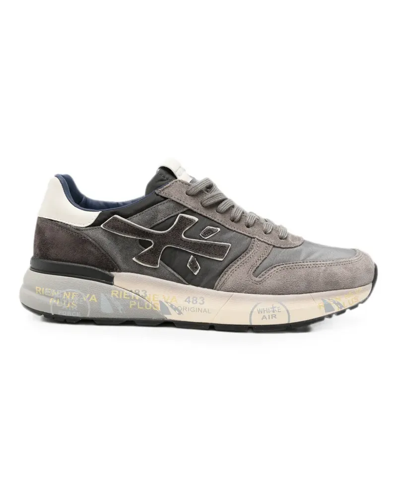 Premiata Mick logo-patch sneakers - Grau Grau