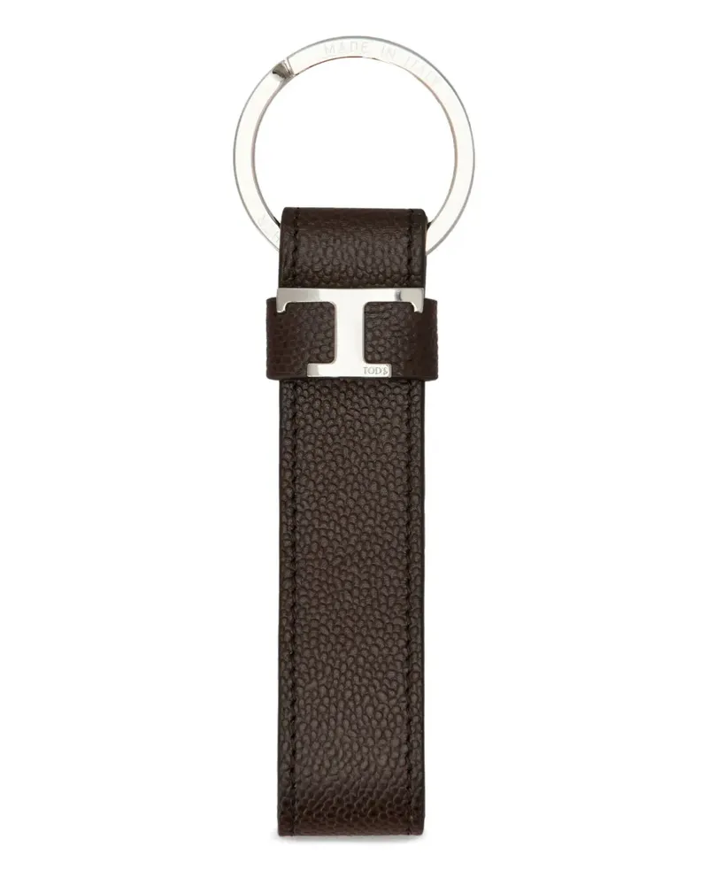TOD'S leather keyring - Braun Braun