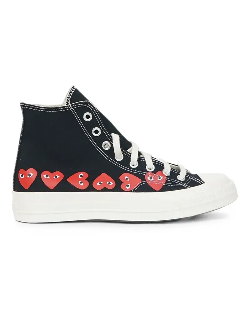 Comme des Garçons Chuck Taylor heart-print sneakers - Schwarz Schwarz