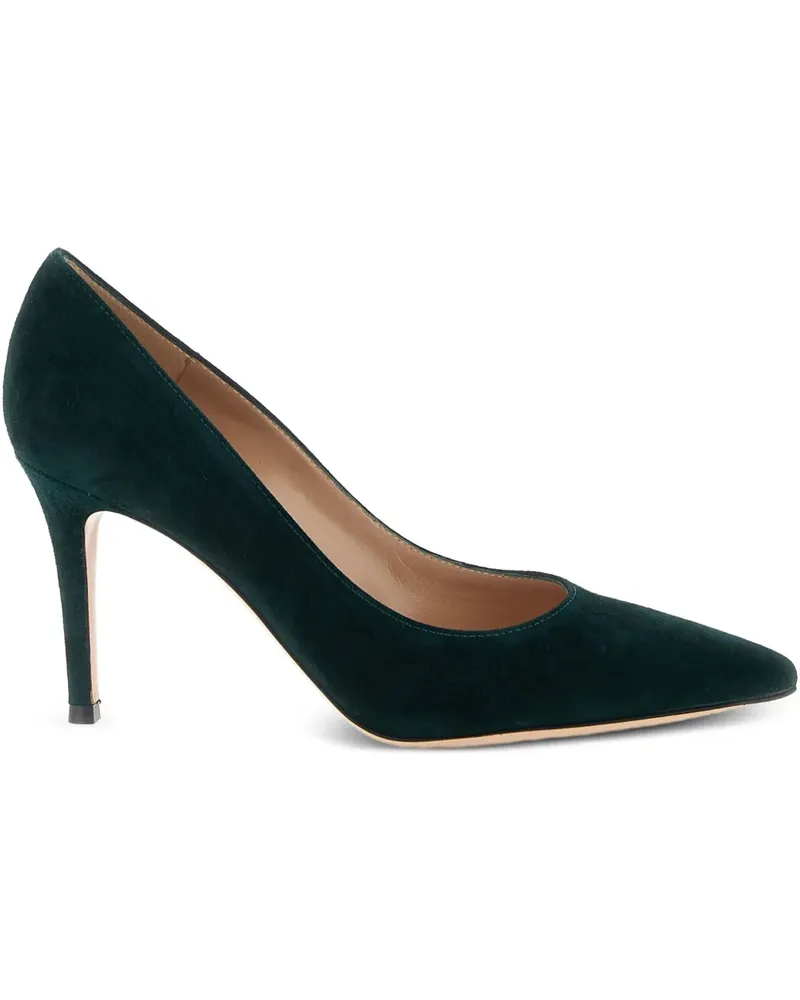 Gianvito Rossi Spitze Texas Wildleder-Pumps 85mm - Grün Grün