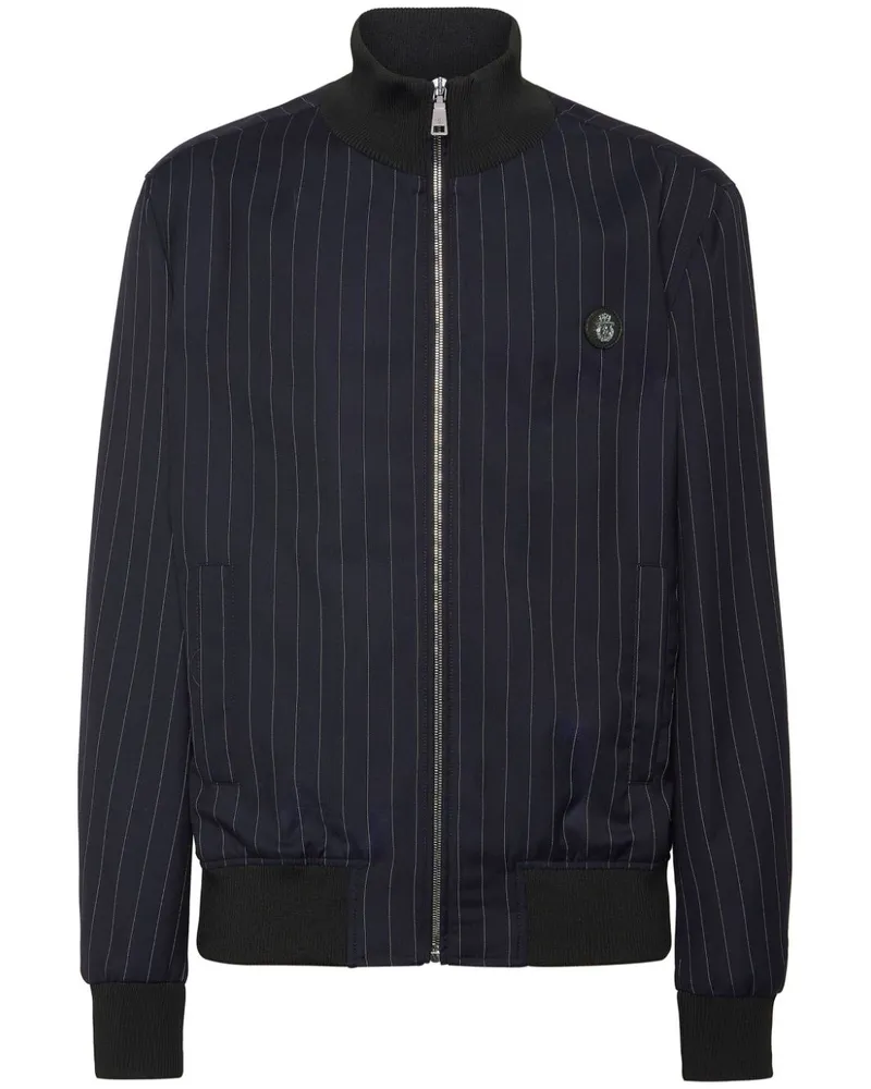 Billionaire Bomberjacke mit Nadelstreifen - Blau Blau