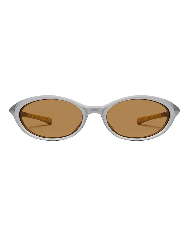 Gentle Monster Rim MG22 Sonnenbrille mit ovalem Gestell - Grau Grau
