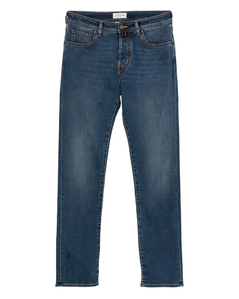 Jacob Cohën Bard Jeans mit Knopfverschluss - Blau Blau