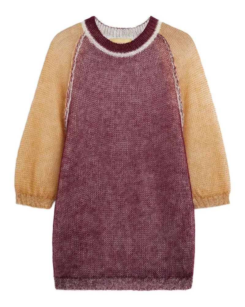 Momoni Maria Pullover in Colour-Block-Optik - Violett Violett