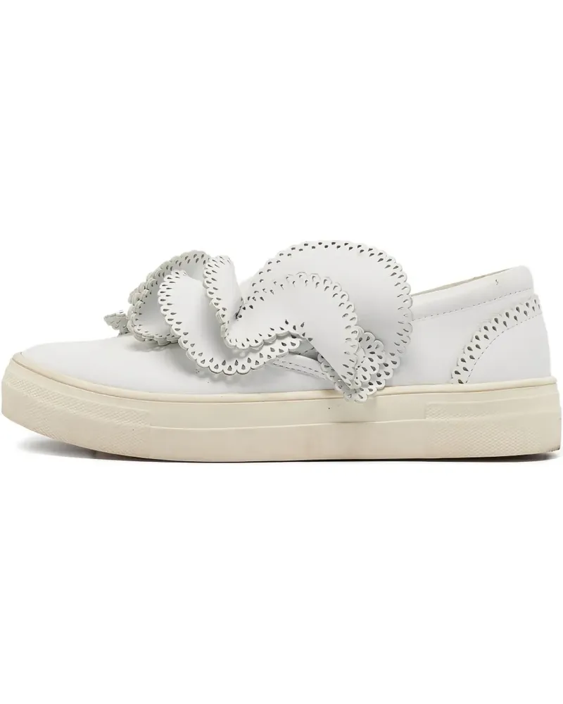 Sophia Webster Pre-owned Slip-On-Sneakers mit Verzierung - Weiß Weiß