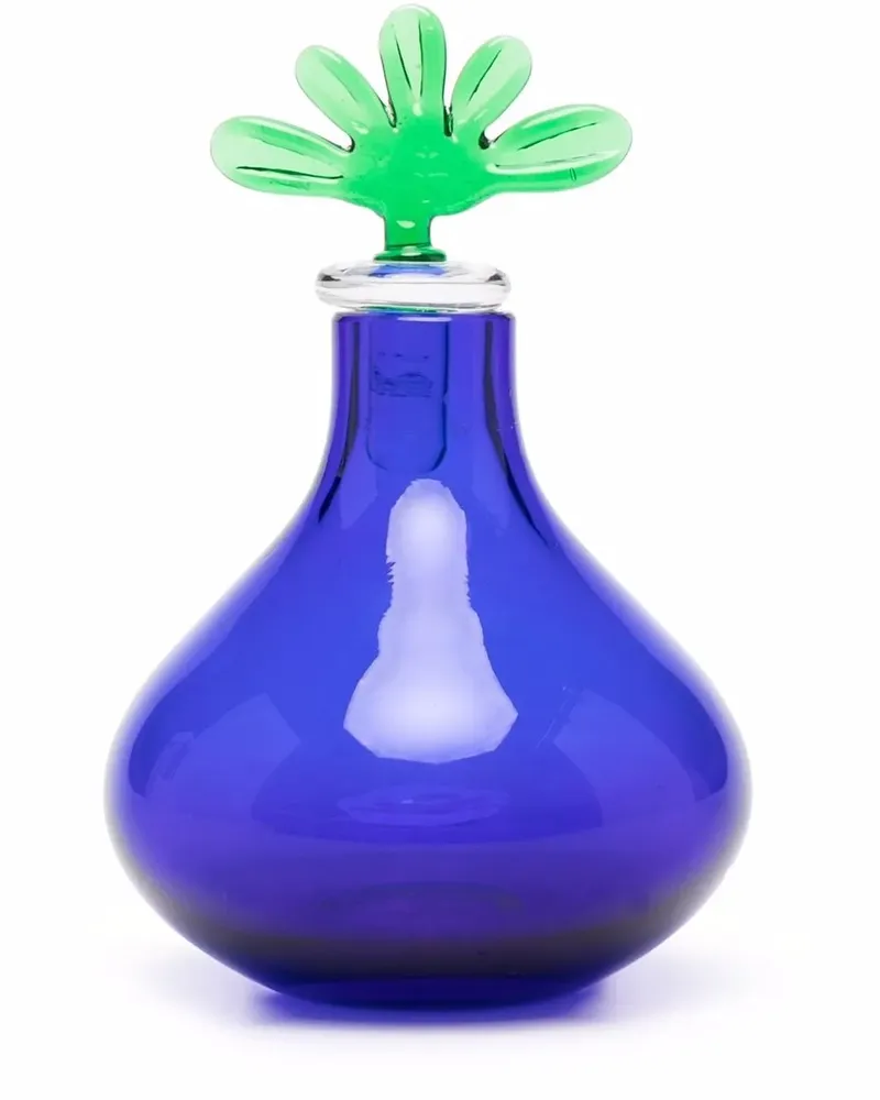 Venini Zweiteiliges Dekanter-Set - Blau Blau